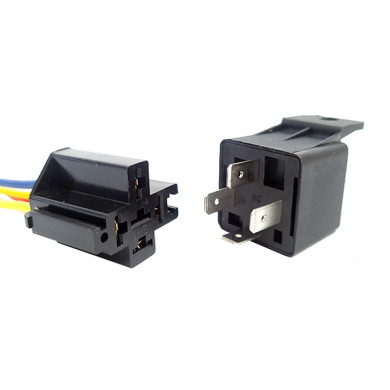Spínacie relé 12V 40A 4-Pinové s päticou Spínacie relé 12V 40A 4-Pinové s päticou