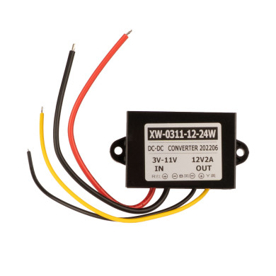 Menič napätia z 3–11V na 12V pre cúvacie kamery