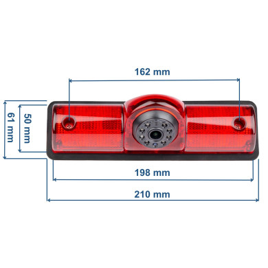Univerzálna cúvacia kamera s brzdovým svetlom