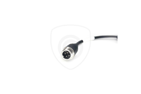 Redukcia 4-PIN samec / 2x RCA samec + napájanie DC samica