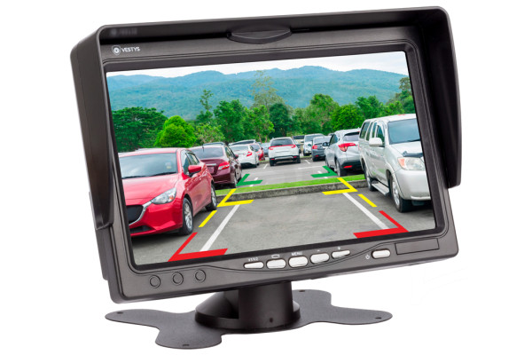 Stojanový monitor do auta 7″ pre napojenie cúvacej kamery a videoprehrávača