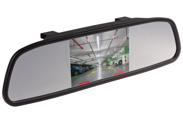 Monitor do auta v spätnom zrkadle 4,3″ 4,3″ monitor do auta v spätnom zrkadle pre cúvacie kamery