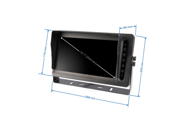 Vodotesný AHD monitor 10.1″ Quad