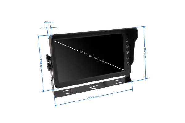 Monitor VESTYS AHD 10,1″ DVR až pre 6 kamier