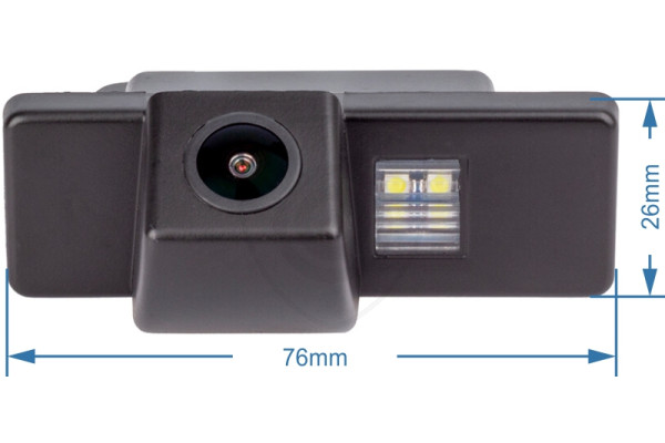 rozmer cúvacej kamery pre Nissan Pathfinder, Qashqai, X-Trail, Juke, Primera, Navara, Note