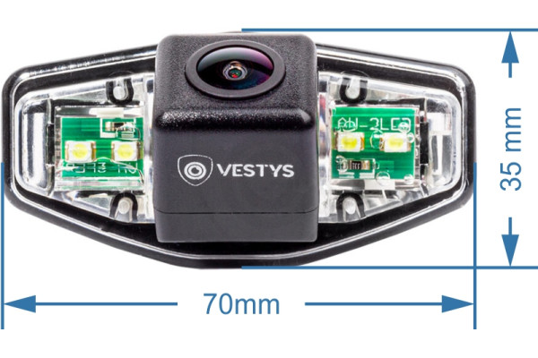 rozmer cúvacej kamery pre Honda Accord a Civic 6