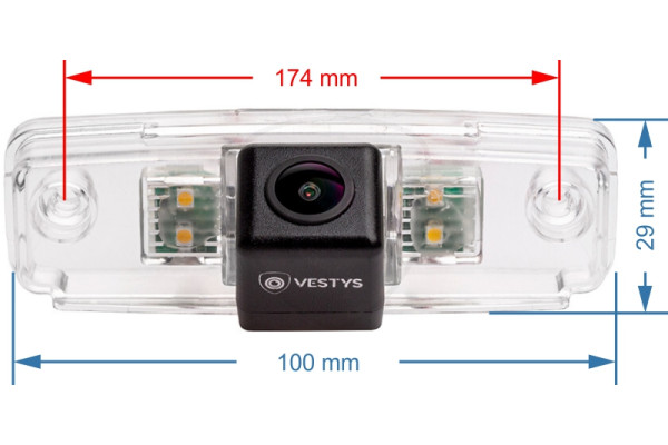 rozmer cúvacej kamery pre Subaru Forester, Impreza, Legacy a Outback