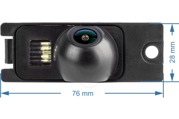 rozmer cúvacej kamery pre Volvo S80, S60, V70 a XC70