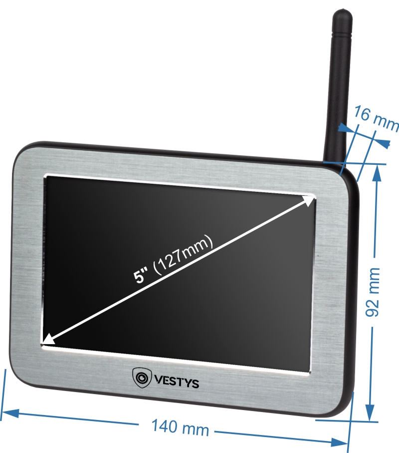 wifi bezdrôtový solárny set cuvacia kamera ahd rozmery 5 palcovy set